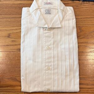 Men's Classic Cream Dress Shirt